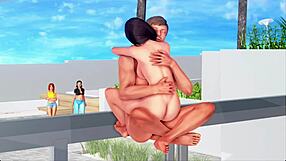 Max's Life T4 Cap 215 - Banging My Milf Stepmom on Balcony!