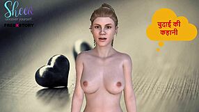 Crossdressing beauty in threesome in Hindi audio sex story