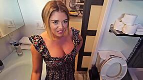 Holy crap, busty Vivianne DeSilva bangs nerdy stepson!