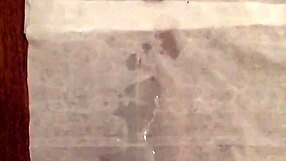 slo-mo jerking leads to a big cumshot on cock