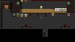 My sister gives a blowjob under the counter at work