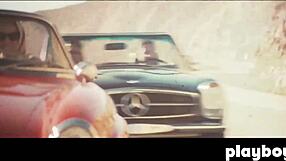 I posed outdoors as a petite brunette, showing off my figure