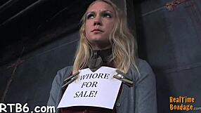 Hot Babe Gets Her Smooth Ass Whipped During Oral And Bondage Domination