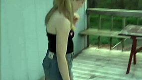 Teen Babe Flashes Panties Under Skirt Outdoors