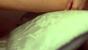 Hot Asian Laci Aioki reaches an orgasm by rubbing against a pillow