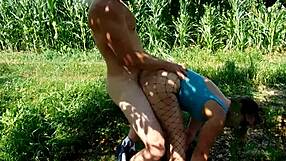 risky sex with the milf housewife getting plugged, fucked, and creampied