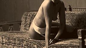 Sjælden vintage interracial threesome med fisse gruppe sjov