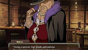 branded azel says, 'i'm a horny adventurer prostituting for big cocks in hentai gameplay'