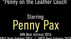 Stockings-Clad Ginger Penny Pax Masturbates