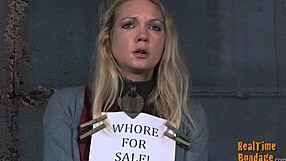 Hot Babe Gets Her Smooth Ass Whipped During Oral And Bondage Domination