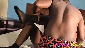 African Gift Pretends To Clean While Fucking Quest