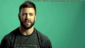 Handsome Aussie coach explores gay desires in athletic fitness setting