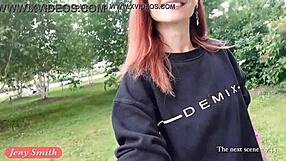 Jeny smith subtly flashes bubble butt in public hidden cam