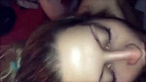 blonde beauty gets cum on face in pov facial hd