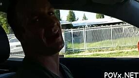 Teen couple's erected pecker penetrates hairless twat