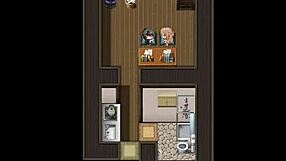 My sister gives a blowjob under the counter at work