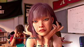 Watch my teacher's big ass in class! 3D hentai fun!