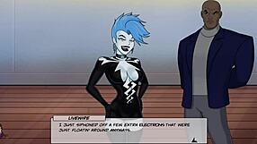 Livewire gets unlimited pleasure in this DC ComicsXXX parody