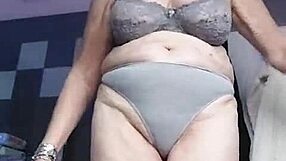 German Granny Slams Hairy Pussy With Cucumber So Hard