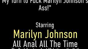 Marilyn Johnson strips and gets ass fucked