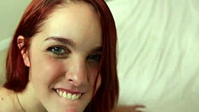 Latina Amarna Miller sucks off cock in POV ball licking blowjob cumshot facial.