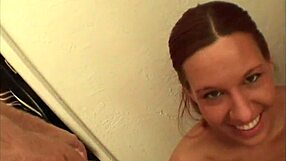 Misty Haze loves draining big cocks with her mouth in threesome.