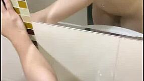 i feel so excited fucking her quickly in the bathroom after meeting at the party