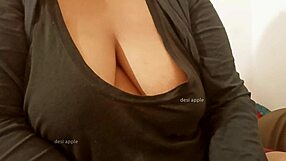 Wow, Asian Aunty Flaunts Her Massive Big Tits!