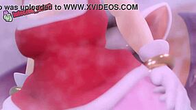 Amy jebe futo Rouge v divji risanki.