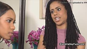 Teen 18+ ebony beauties engage in passionate pussy licking after their shopping trip, exploring each other's bodies with fingers and tongues.