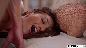 brunette riding cowgirl in tushy compilation