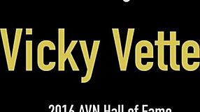 Busty milf Vicky Vette in lace shows off her big tits and masturbates