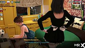 fashion business touching sexy ass in hall