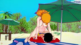 Nami long hair and nefertari vivi and monkey d luffy intense sex - one piece hentai