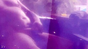 Check out this chubby gay guy in panties masturbating