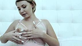 Blonde Teen 18+ Sucks Big Black Cock And Smears Cum On Face