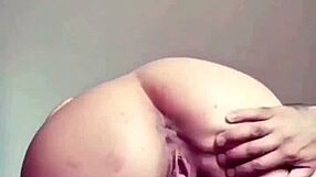 watch him blow his load on her wet latina pussy!