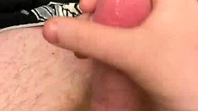 I quick jack off and cumshot before bed, oops