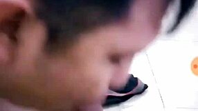 hot asian guy gives an intense blowjob in steamy scene