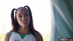 Black Cheerleader Teen Alexis Tae Assfucked by Stepdad Charles Dera