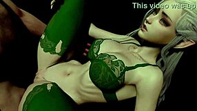 Stunning forest elf with piercing eyes has sex in pov 3d porn 😍