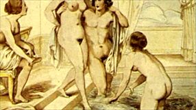Vintage Erotic Drawings with Retro Cartoon Style and Hentai Themes