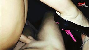 i love how my fat blonde wife wore high heels before fingering and sex in our bedroom