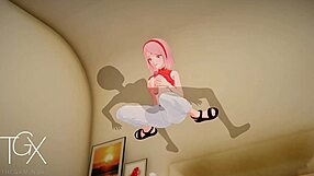 Anime Hentai Game Features Sakura Haruno In Ntr Sex Positions And Blowjob With Naruto