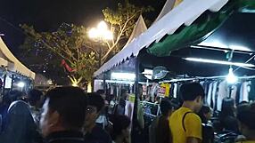 Redhead with big tits gives rough blowjob to monster black cock