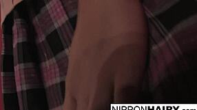 super adorable asian babe nude in photoshoot, posing with tits