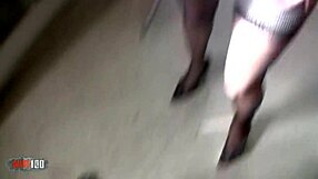 Narrative skinny french blonde milf fucked in ass for money in warehouse