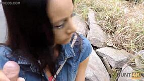 Jeg købte den perfekte trimmet fisse i parken for kontanter