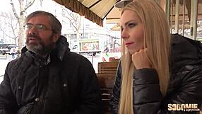 florane blonde coquine offered to a stranger