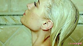 gorgeous model showers in sexy photoshoot!